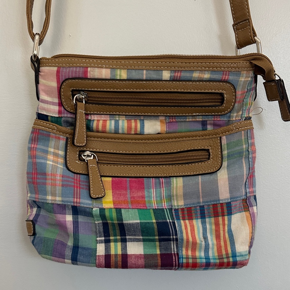 Colorful Plaid Crossbody Bag